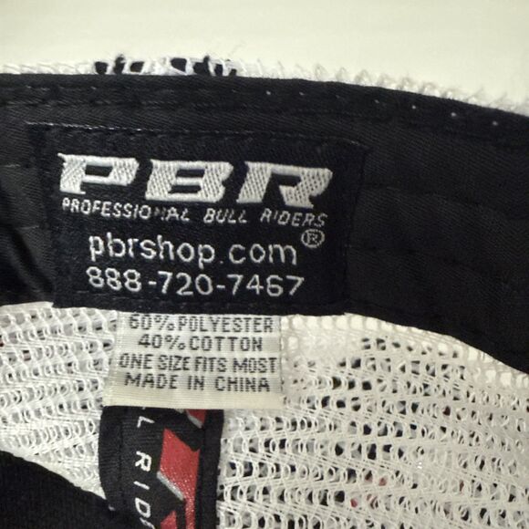 PBR Professional Bull Riders Mesh Snap Back Hat O/S - Picture 8 of 14